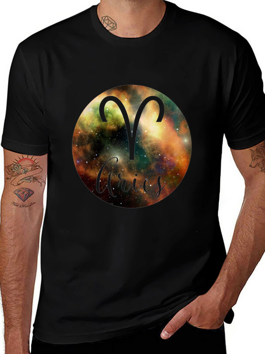 Aries Zodiac Black T-Shirt