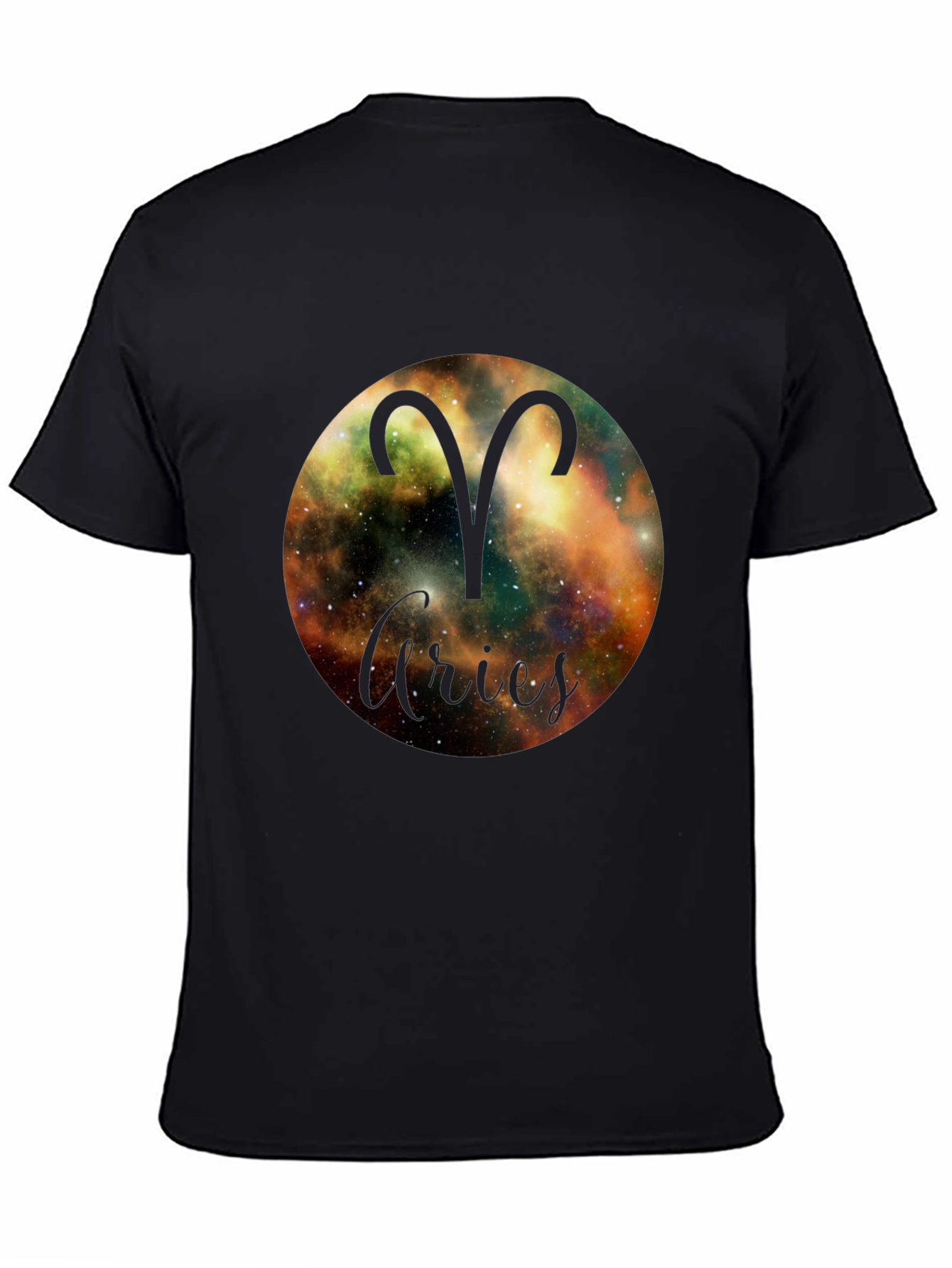 Aries Zodiac Black T-Shirt