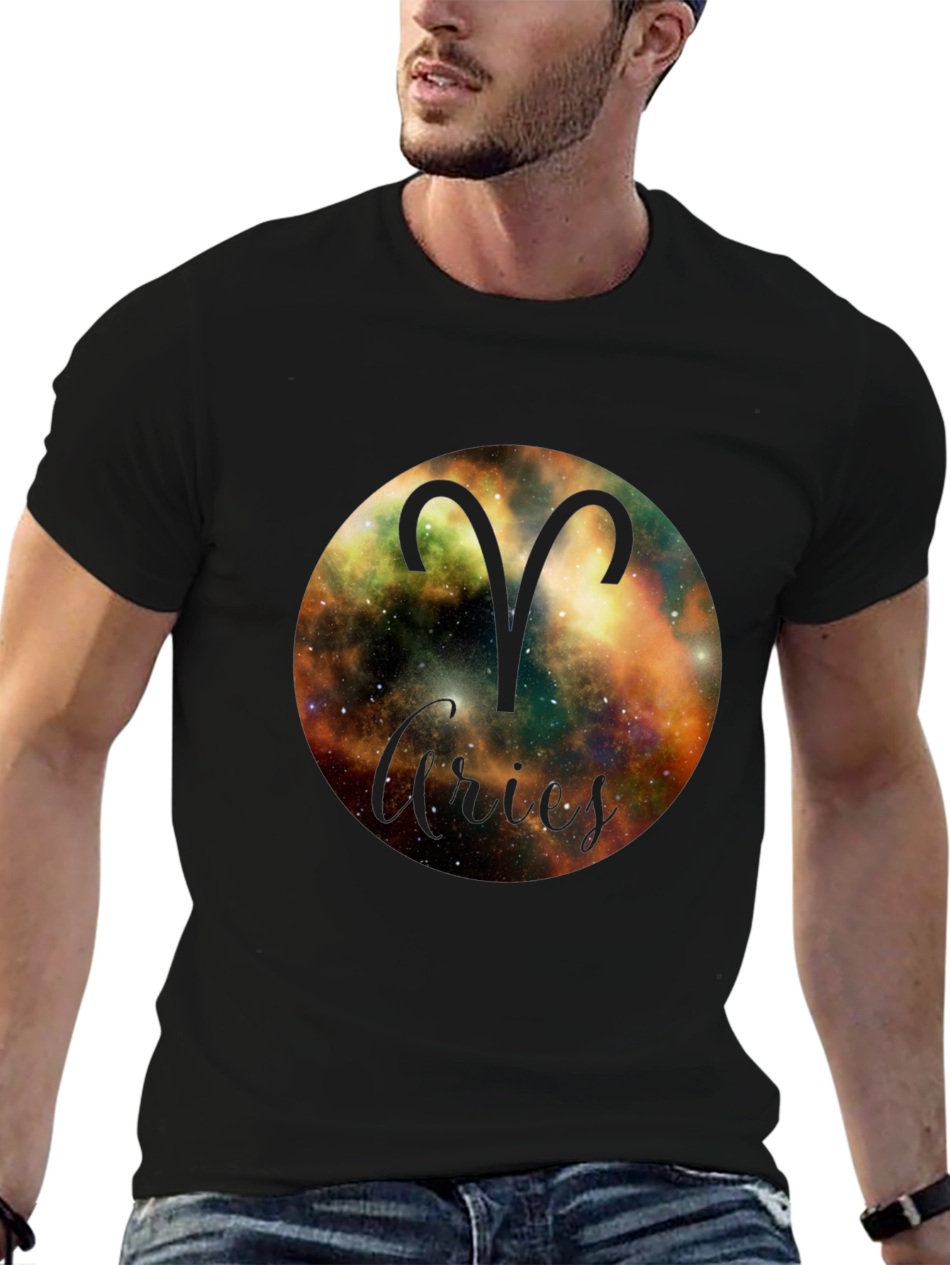 Aries Zodiac Black T-Shirt