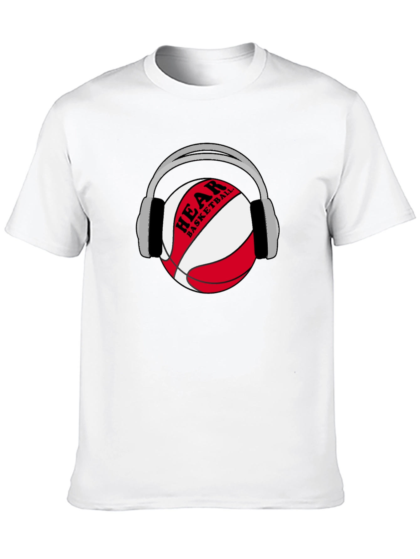 Hear Basketball Graphic T-Shirt - Black