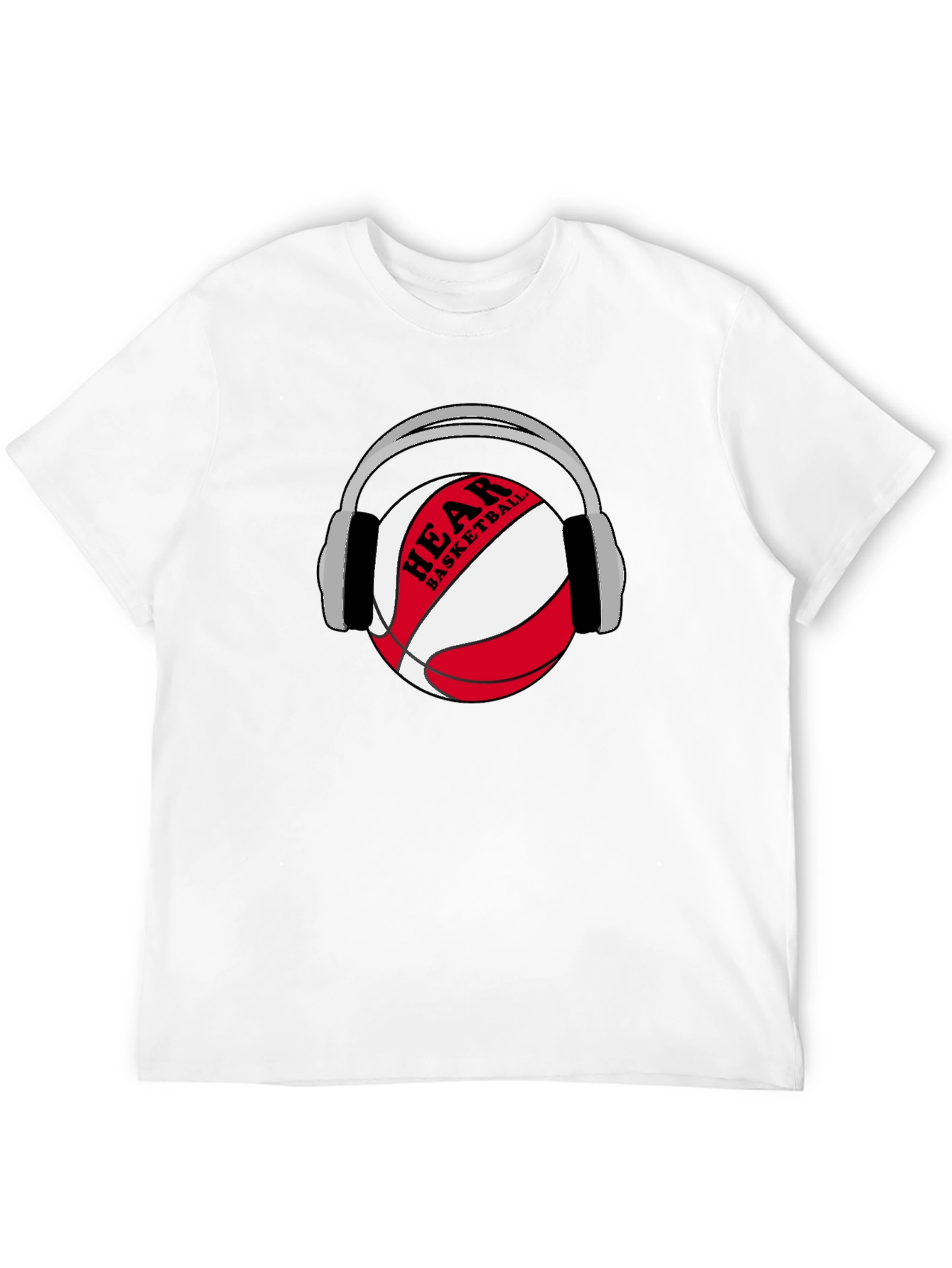 Hear Basketball Graphic T-Shirt - Black