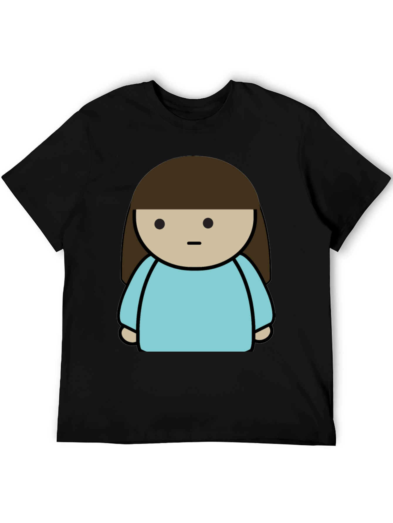 Cartoon Character Black T-Shirt