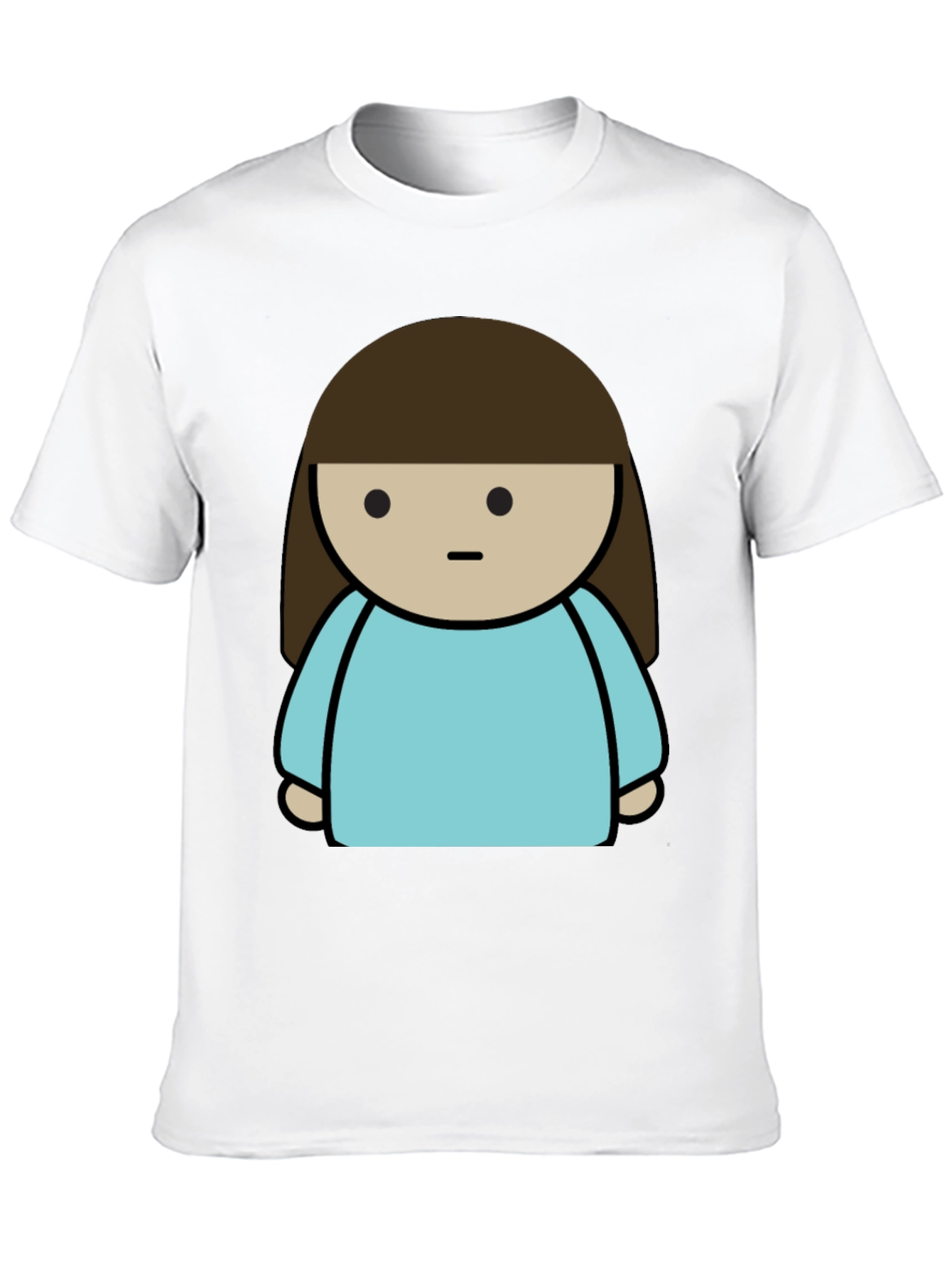 Cartoon Character Black T-Shirt