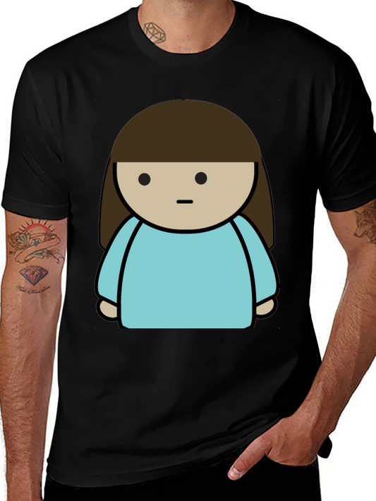 Cartoon Character Black T-Shirt