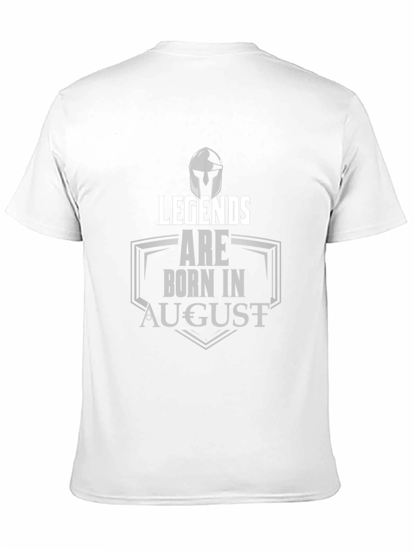 Legends Are Born In August Black T-Shirt