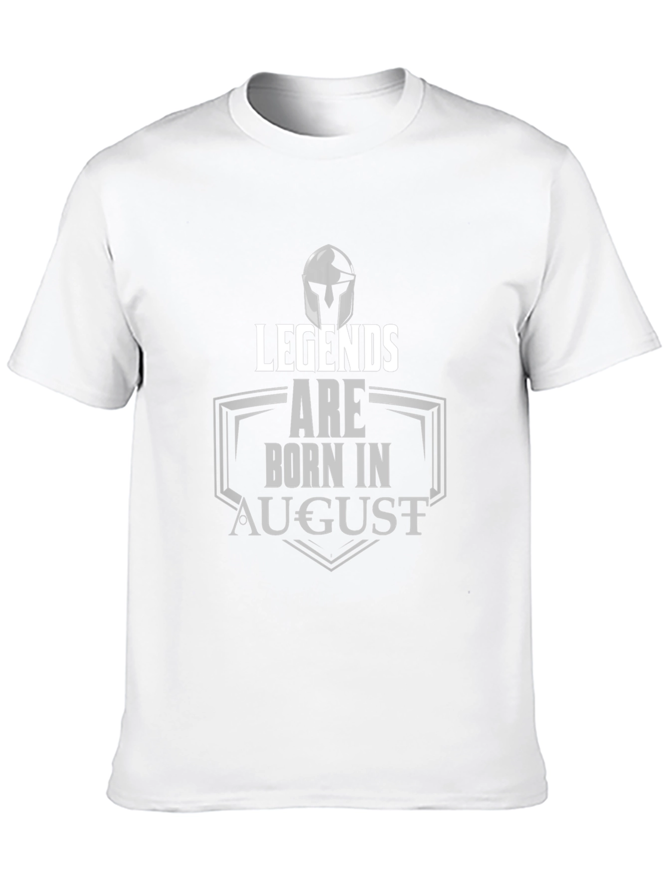 Legends Are Born In August Black T-Shirt