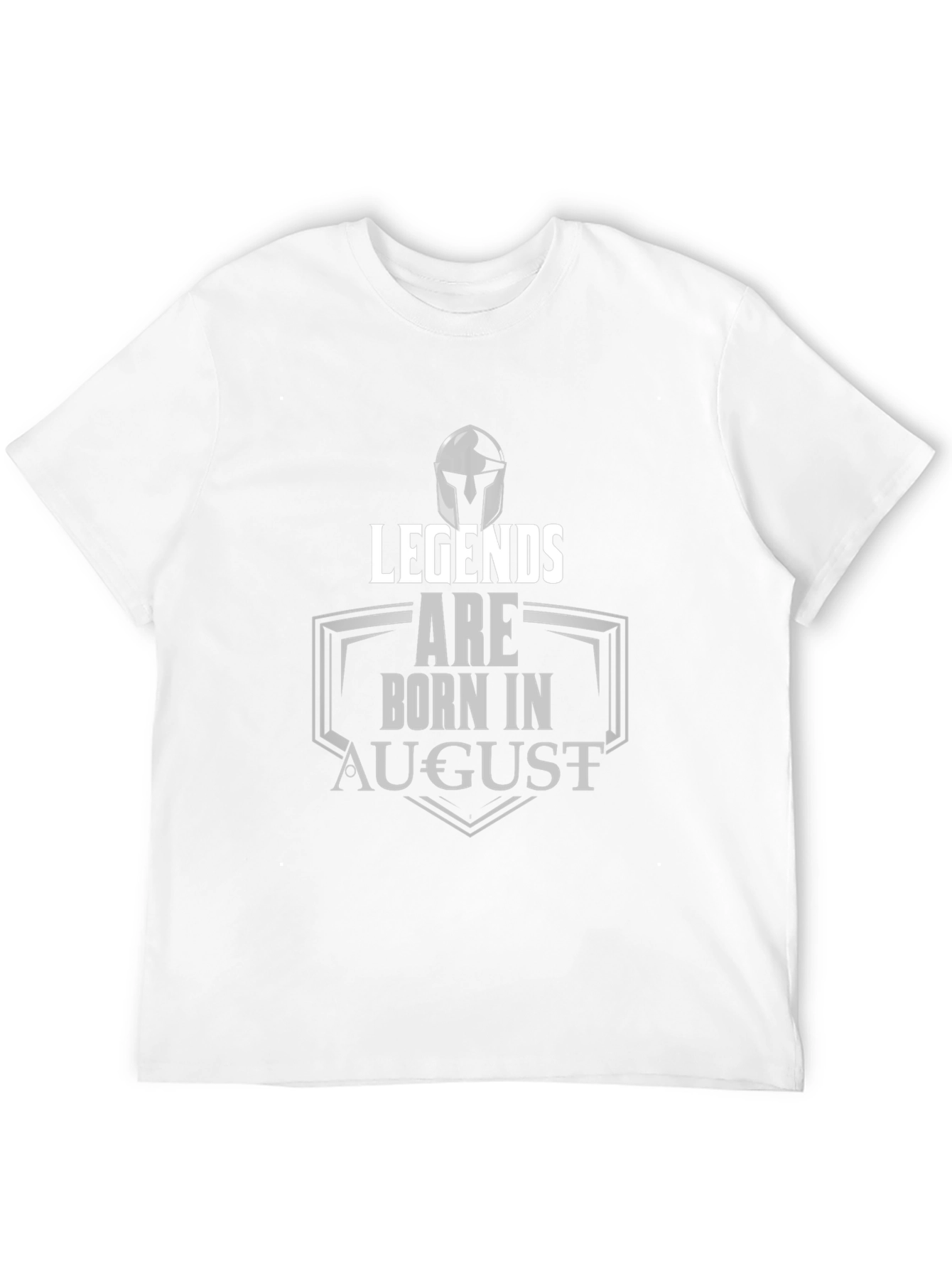Legends Are Born In August Black T-Shirt