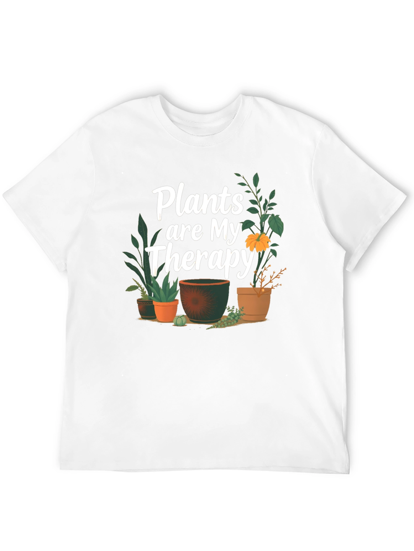 Plants Are My Therapy T-Shirt Gardening Tee