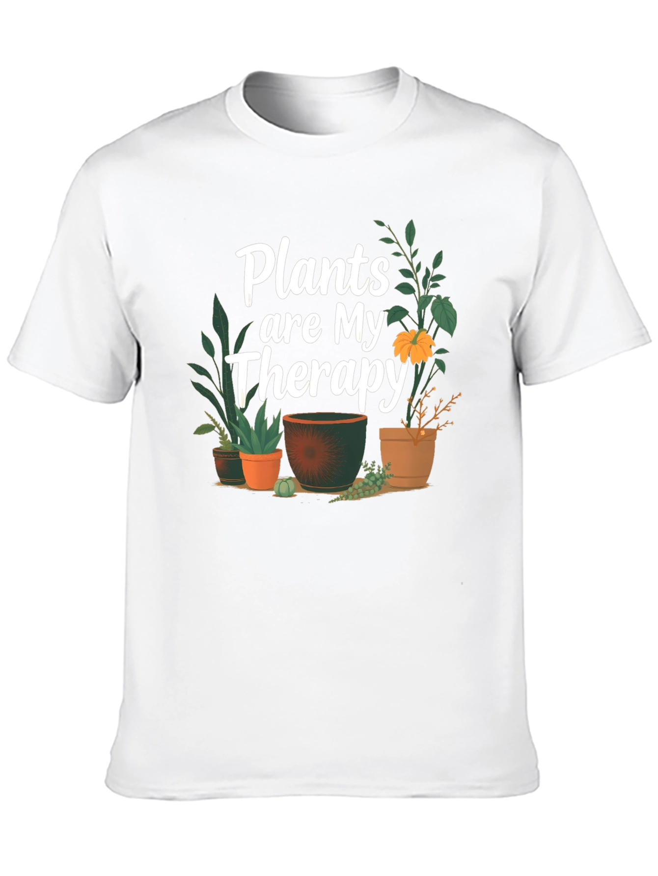 Plants Are My Therapy T-Shirt Gardening Tee