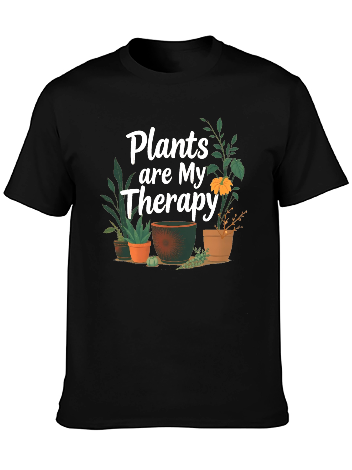 Plants Are My Therapy T-Shirt Gardening Tee