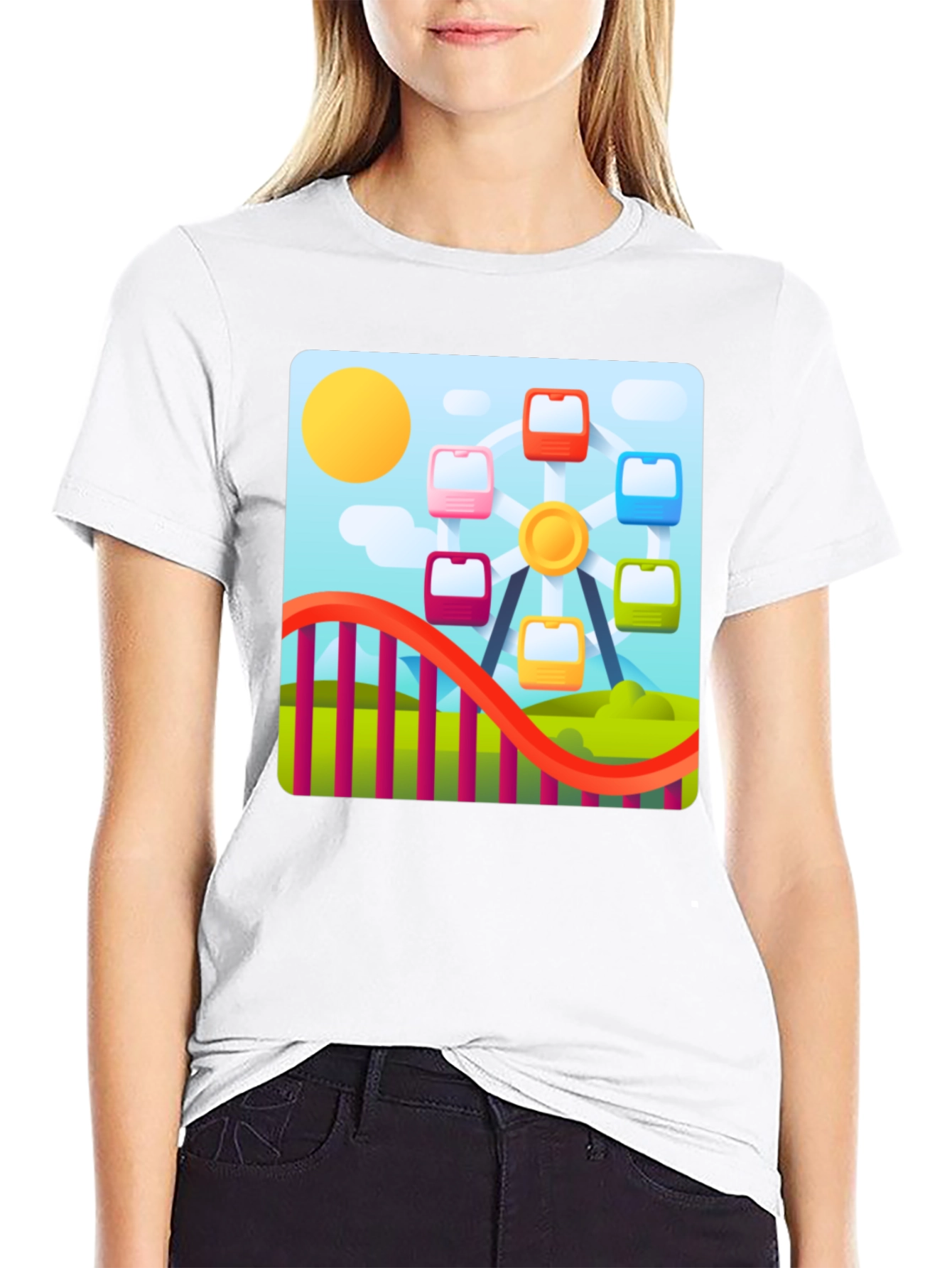 Ferris Wheel Graphic Tee - Fun Fair T-Shirt