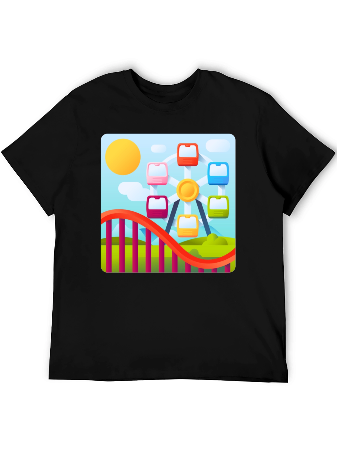 Ferris Wheel Graphic Tee - Fun Fair T-Shirt