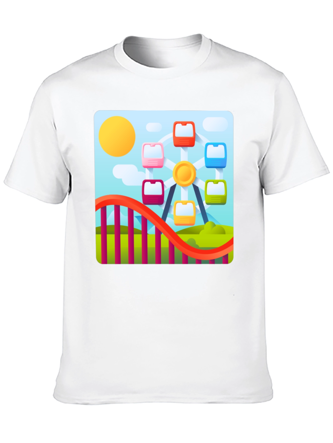 Ferris Wheel Graphic Tee - Fun Fair T-Shirt