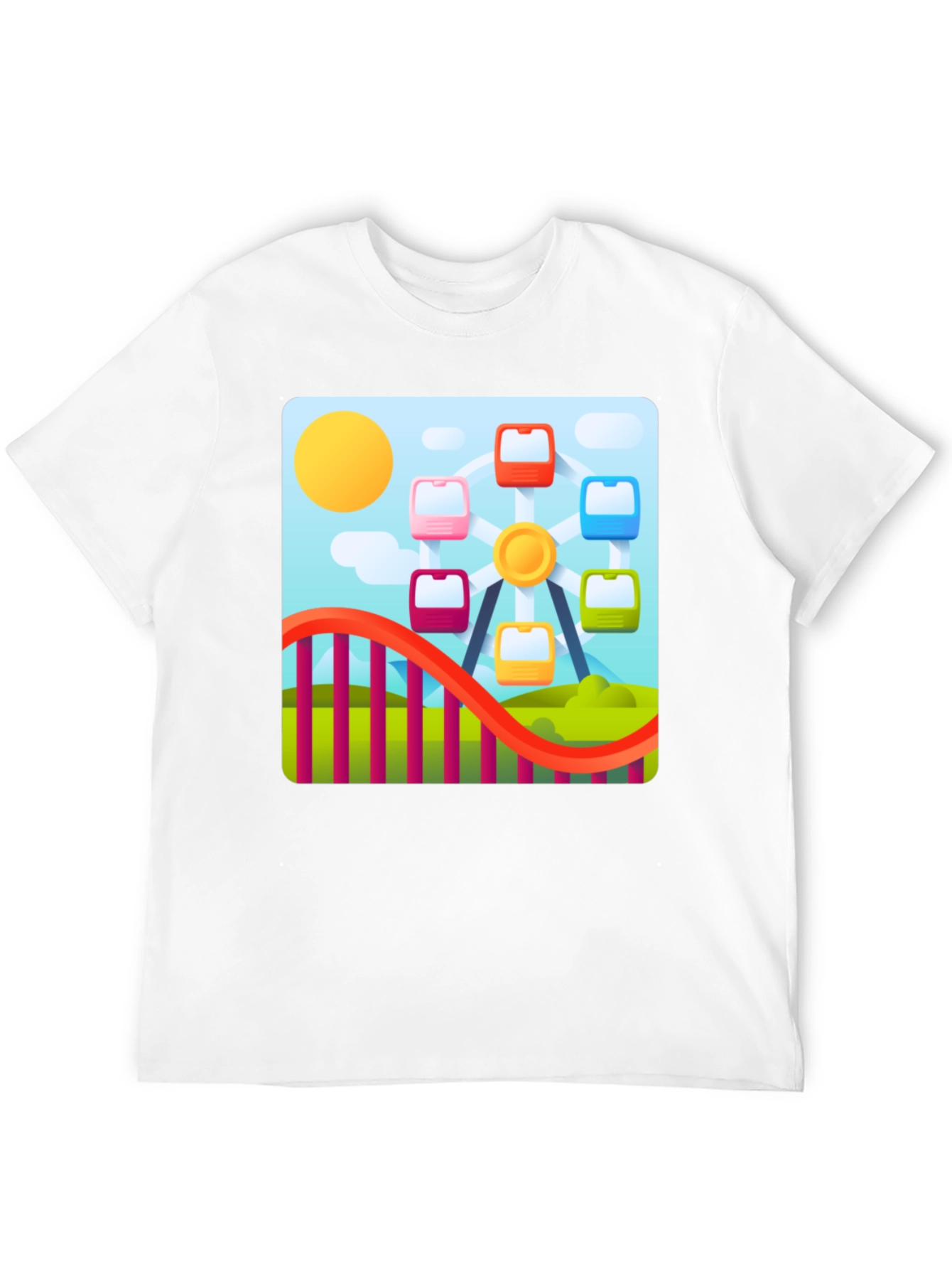 Ferris Wheel Graphic Tee - Fun Fair T-Shirt