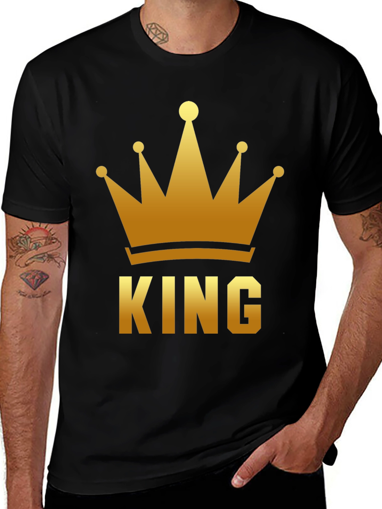 King Crown Graphic Tee - Black