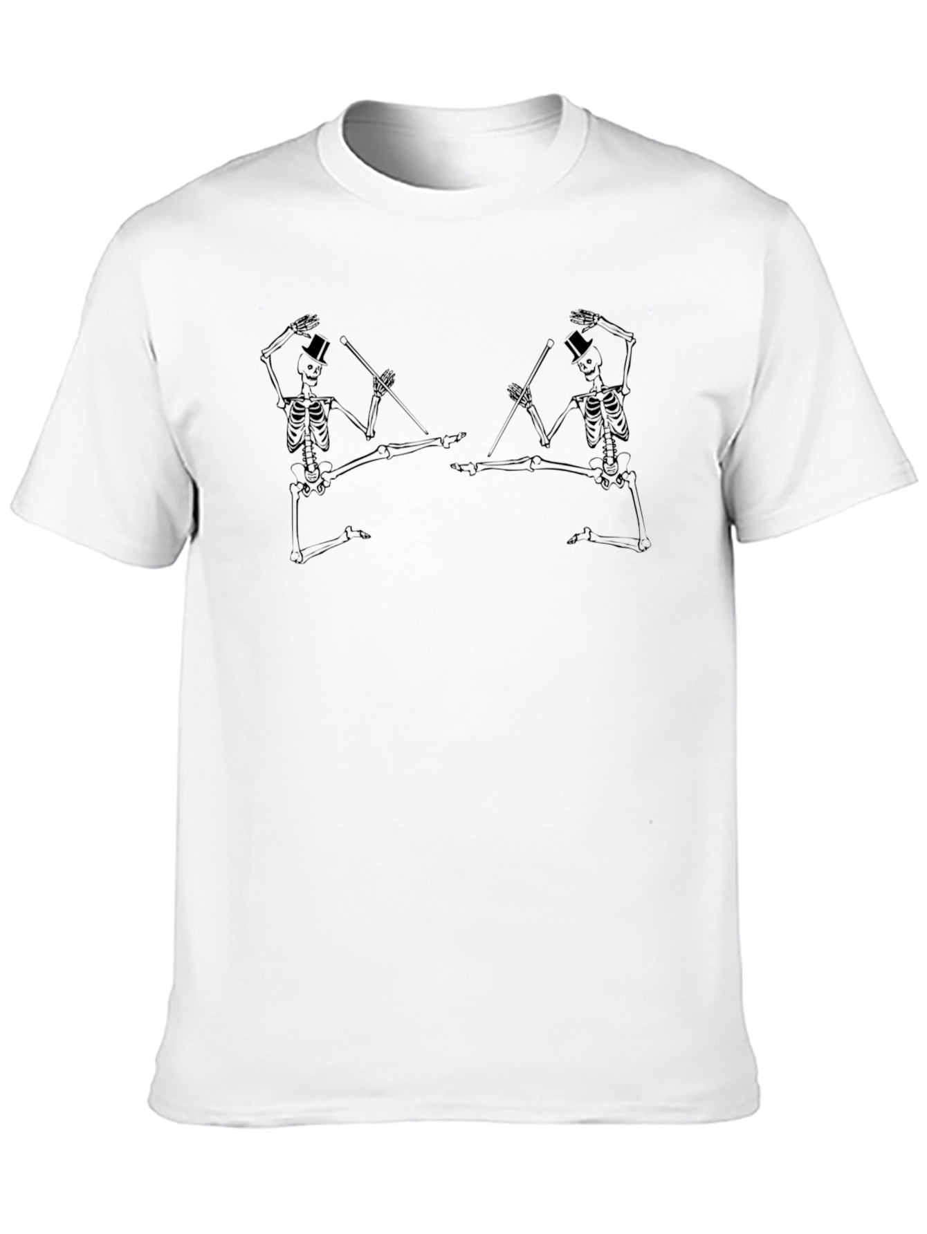 Skeleton Tap Dancers Black T-Shirt