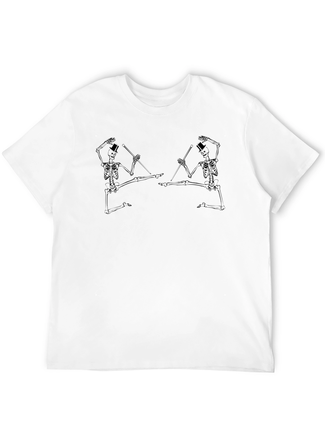 Skeleton Tap Dancers Black T-Shirt