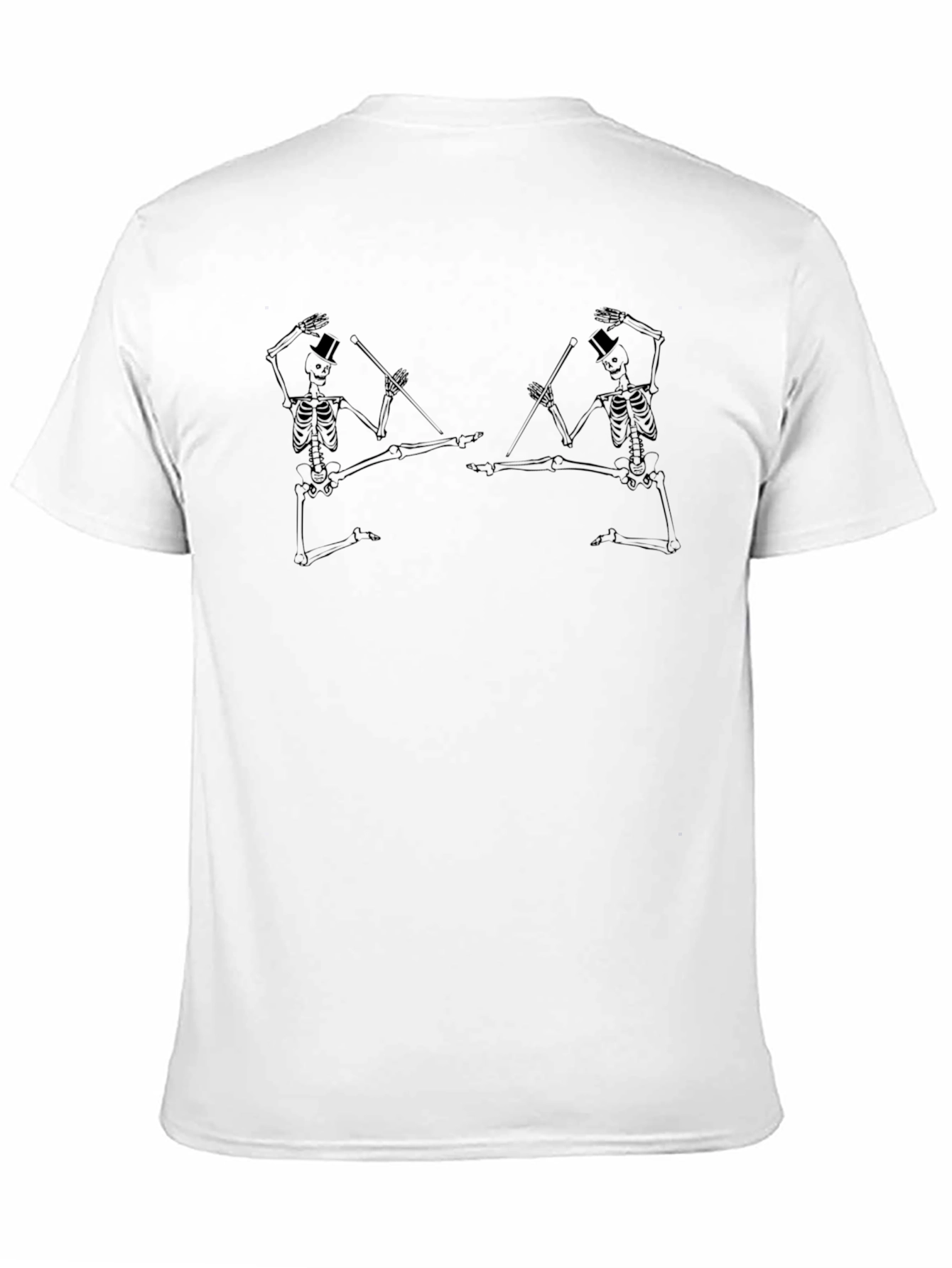 Skeleton Tap Dancers Black T-Shirt