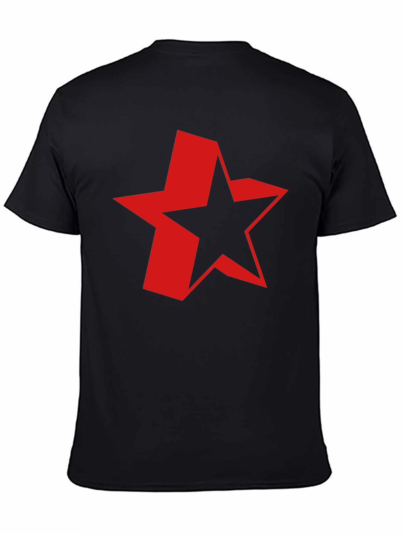 Red Star Graphic Black T-Shirt