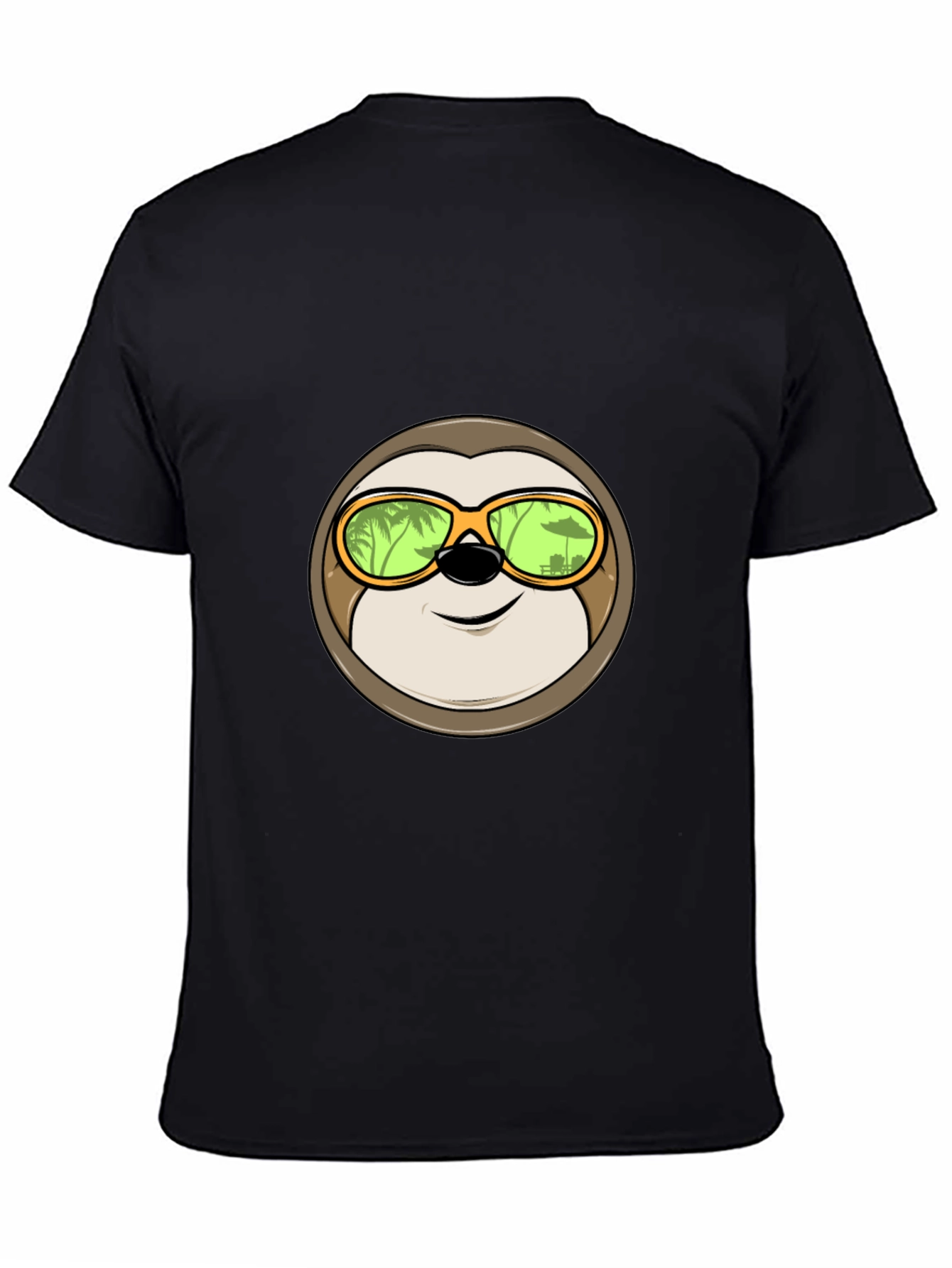Relaxed Sloth Graphic Tee - Tropical Vibes
