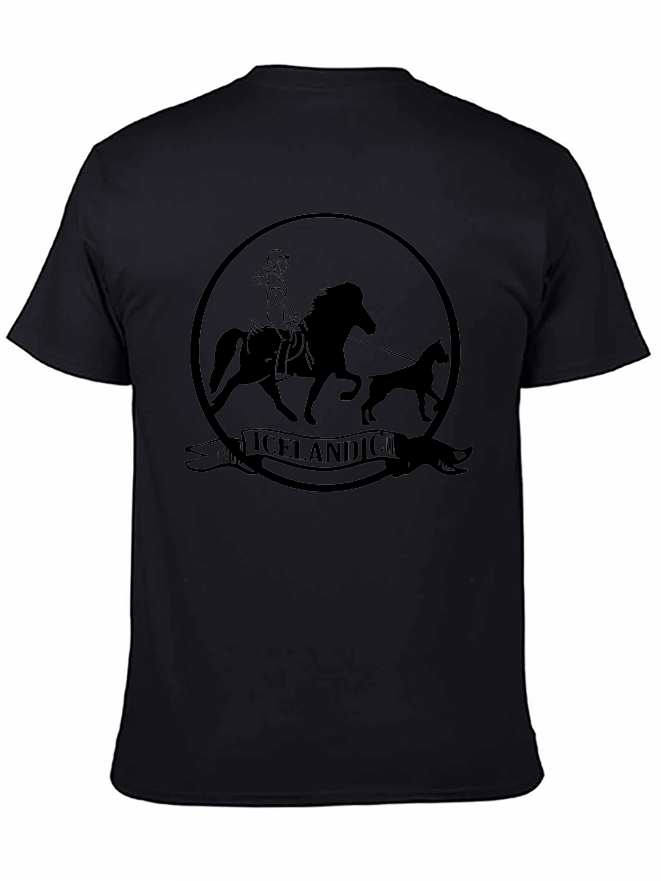 Icelandic Horse and Dog Graphic Tee