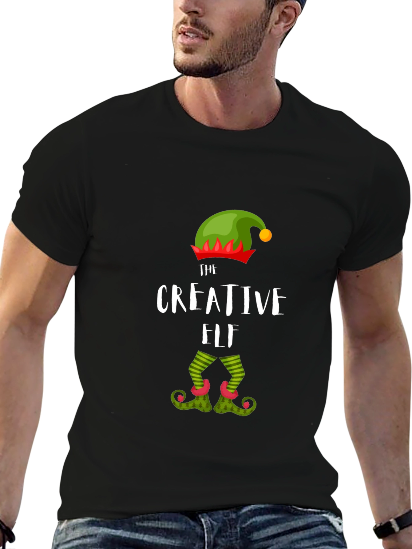Creative Elf T-Shirt Festive Holiday Apparel