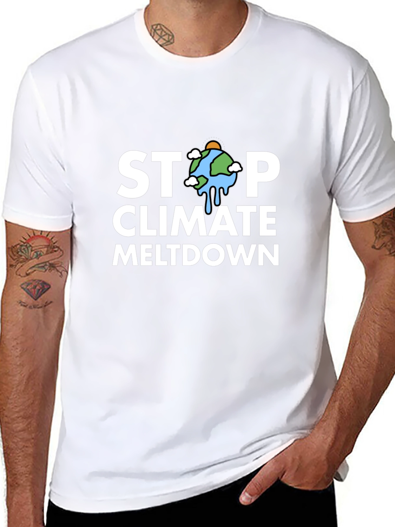 Stop Climate Meltdown Graphic T-Shirt
