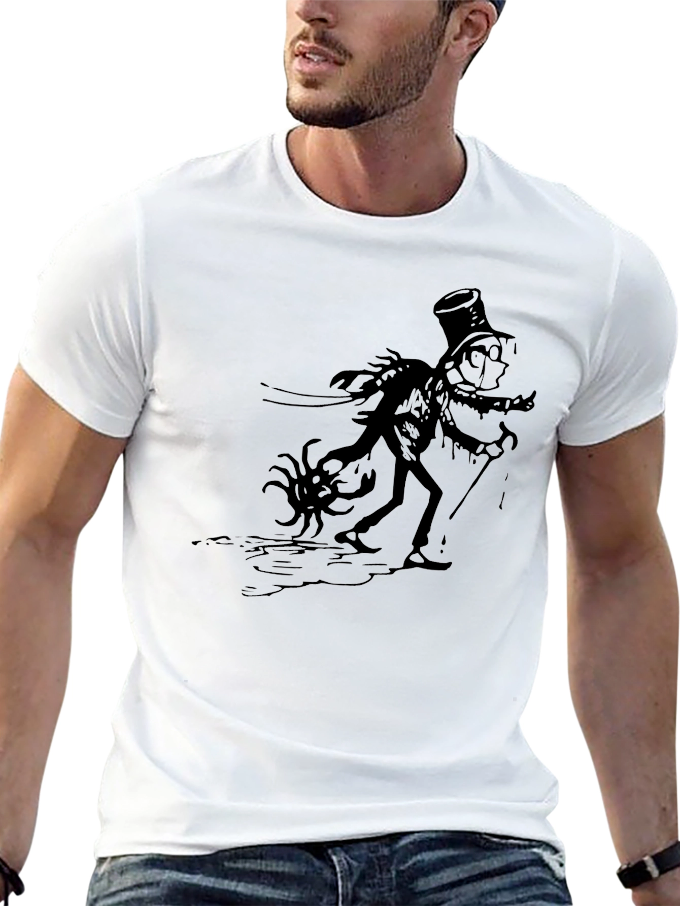 Mad Scientist Graphic Print T-Shirt