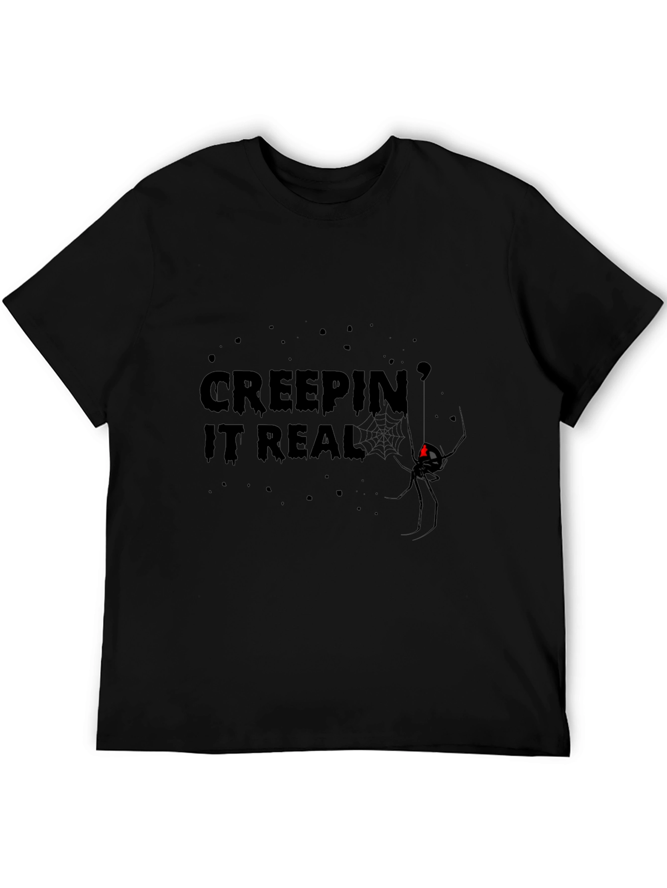 Creepin It Real Black Widow Graphic Tee