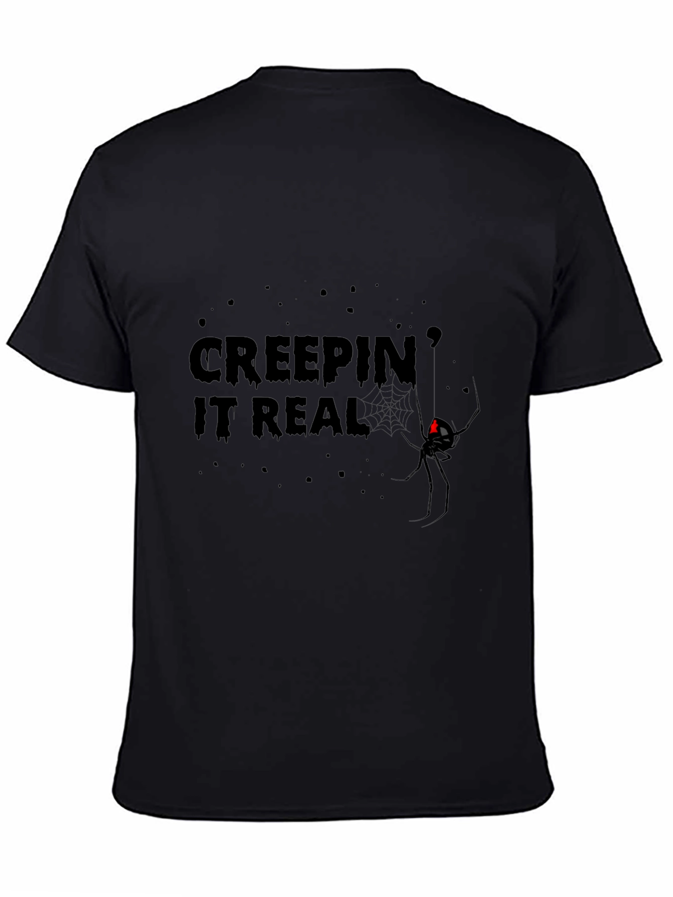 Creepin It Real Black Widow Graphic Tee