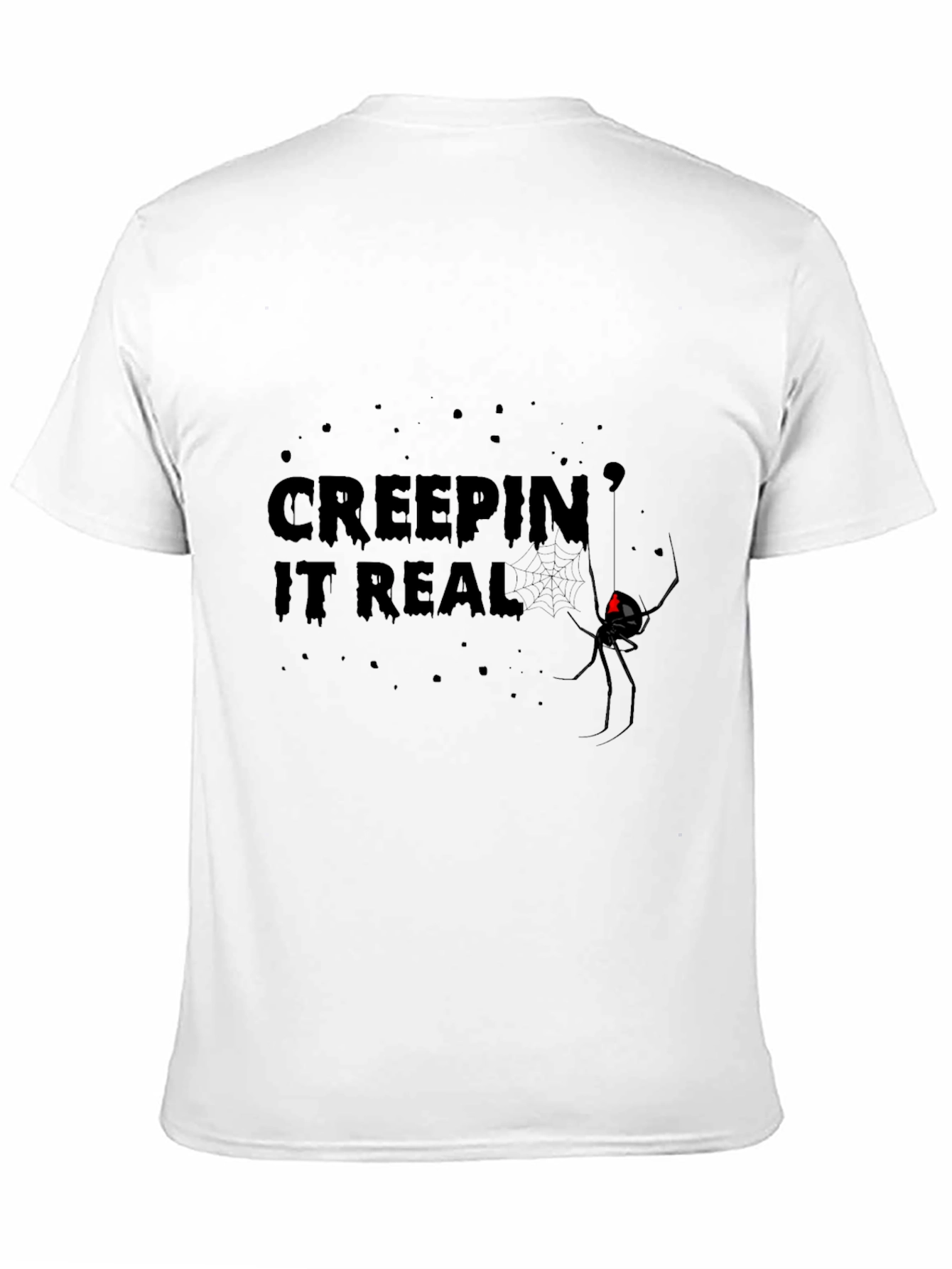 Creepin It Real Black Widow Graphic Tee