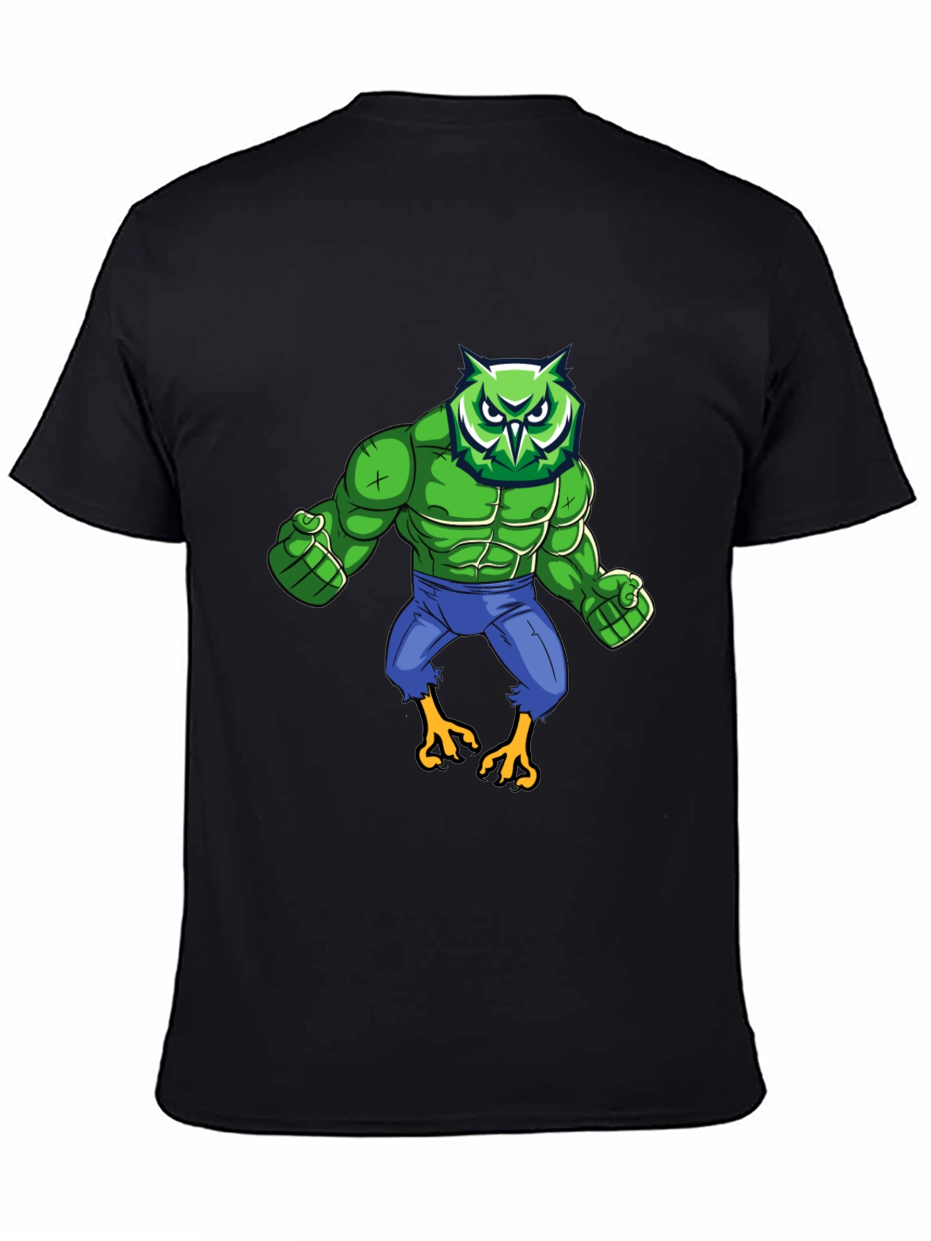Owl Hulk Graphic T-Shirt - Black