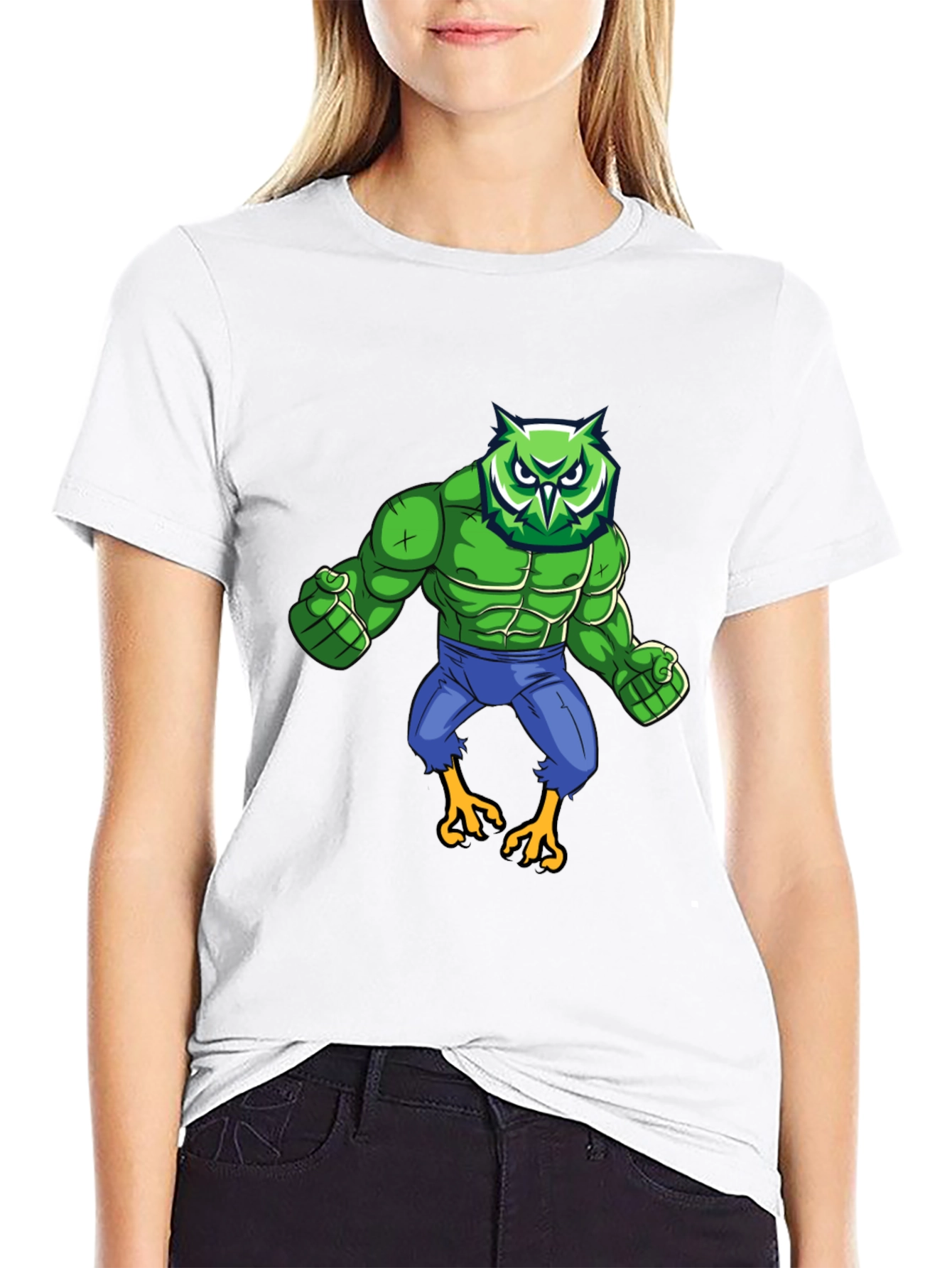 Owl Hulk Graphic T-Shirt - Black