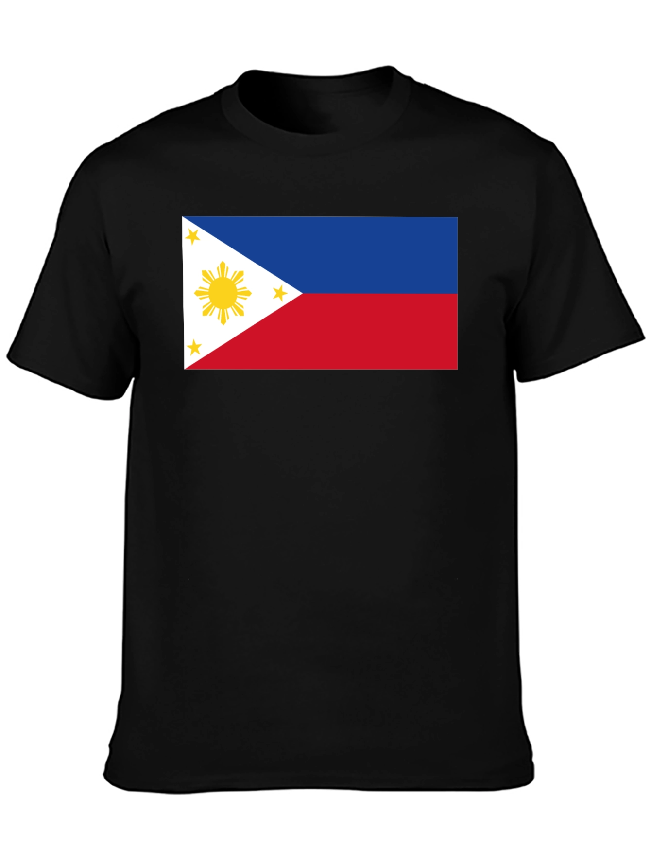 Philippine Flag Graphic Tee - Black