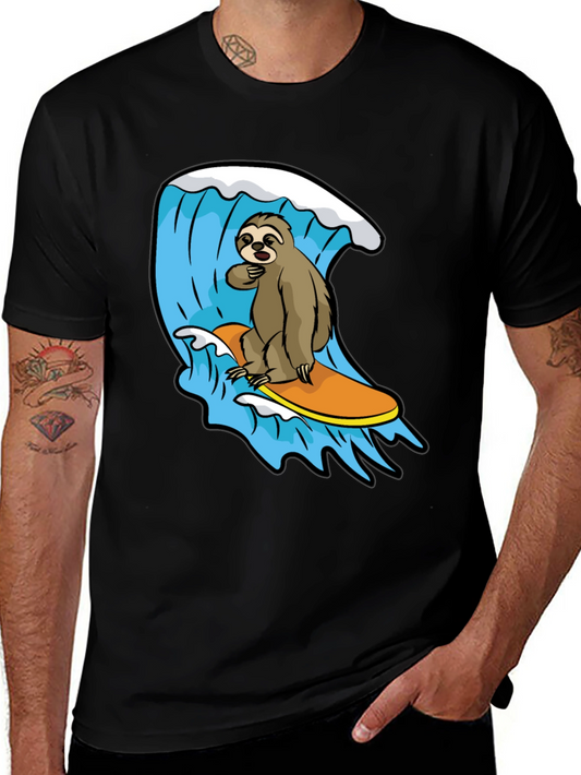 Surfing Sloth Graphic Tee