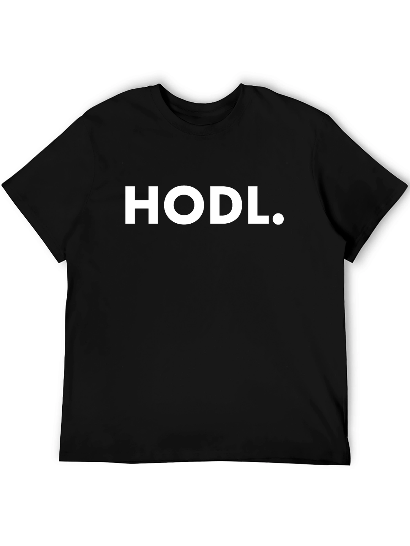 HODL Crypto T-Shirt - Black Cotton Blend