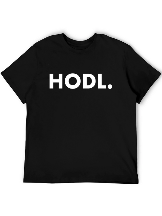 HODL Crypto T-Shirt - Black Cotton Blend