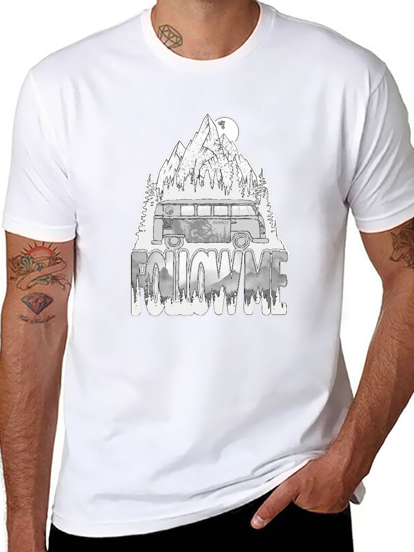 Adventure Van Graphic Tee - Follow Me Nature Design
