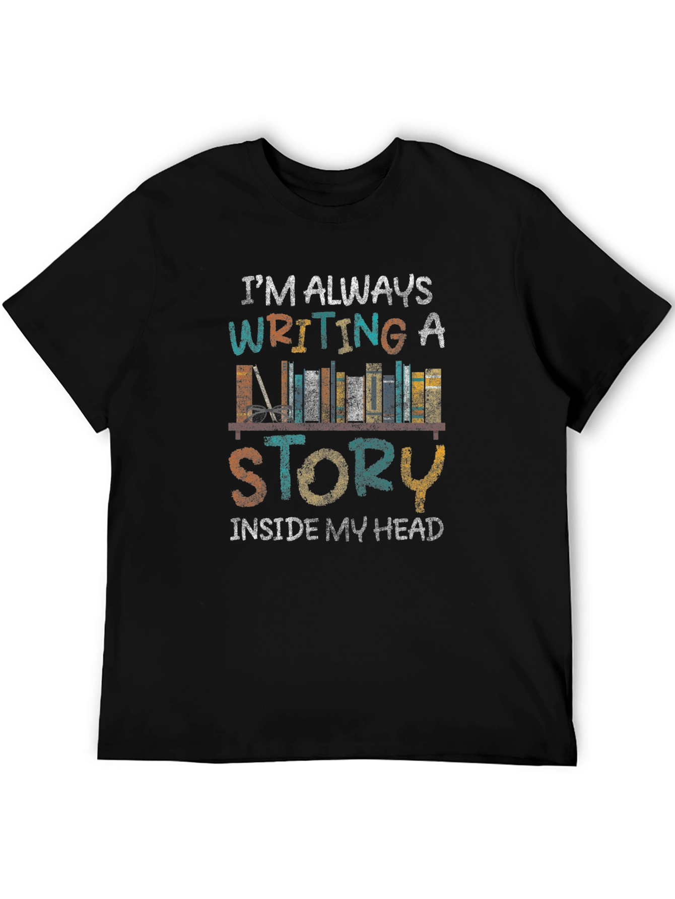 Book Lover T-Shirt: Writing a Story Tee
