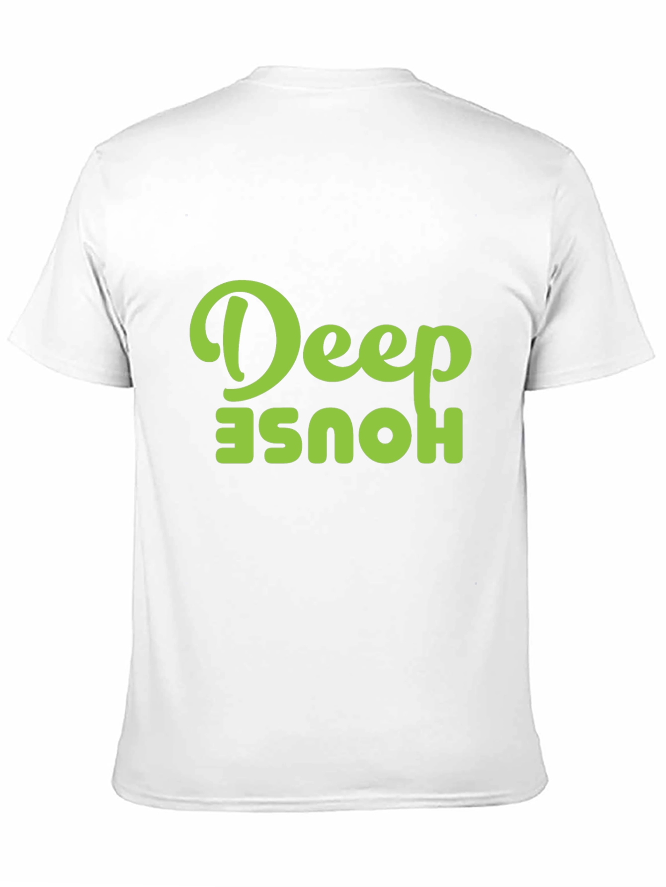 Deep House Graphic Tee - Black Cotton T-Shirt