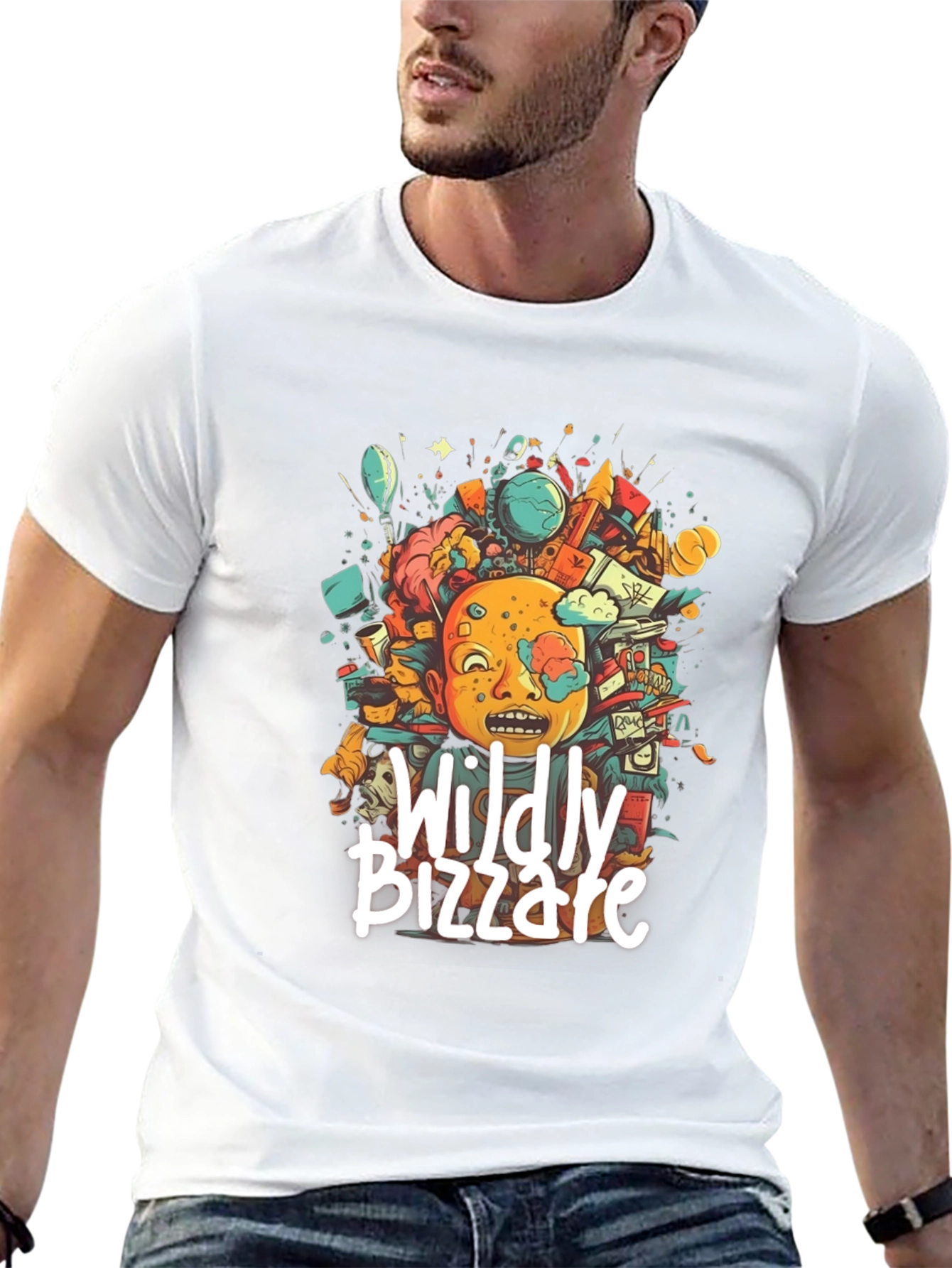 Wildly Bizzare Graphic Tee - Black Cotton T-Shirt
