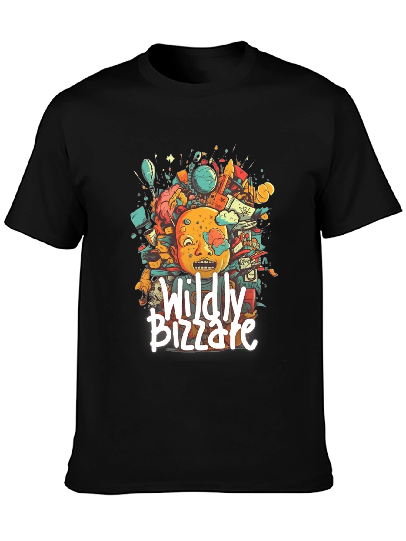 Wildly Bizzare Graphic Tee - Black Cotton T-Shirt