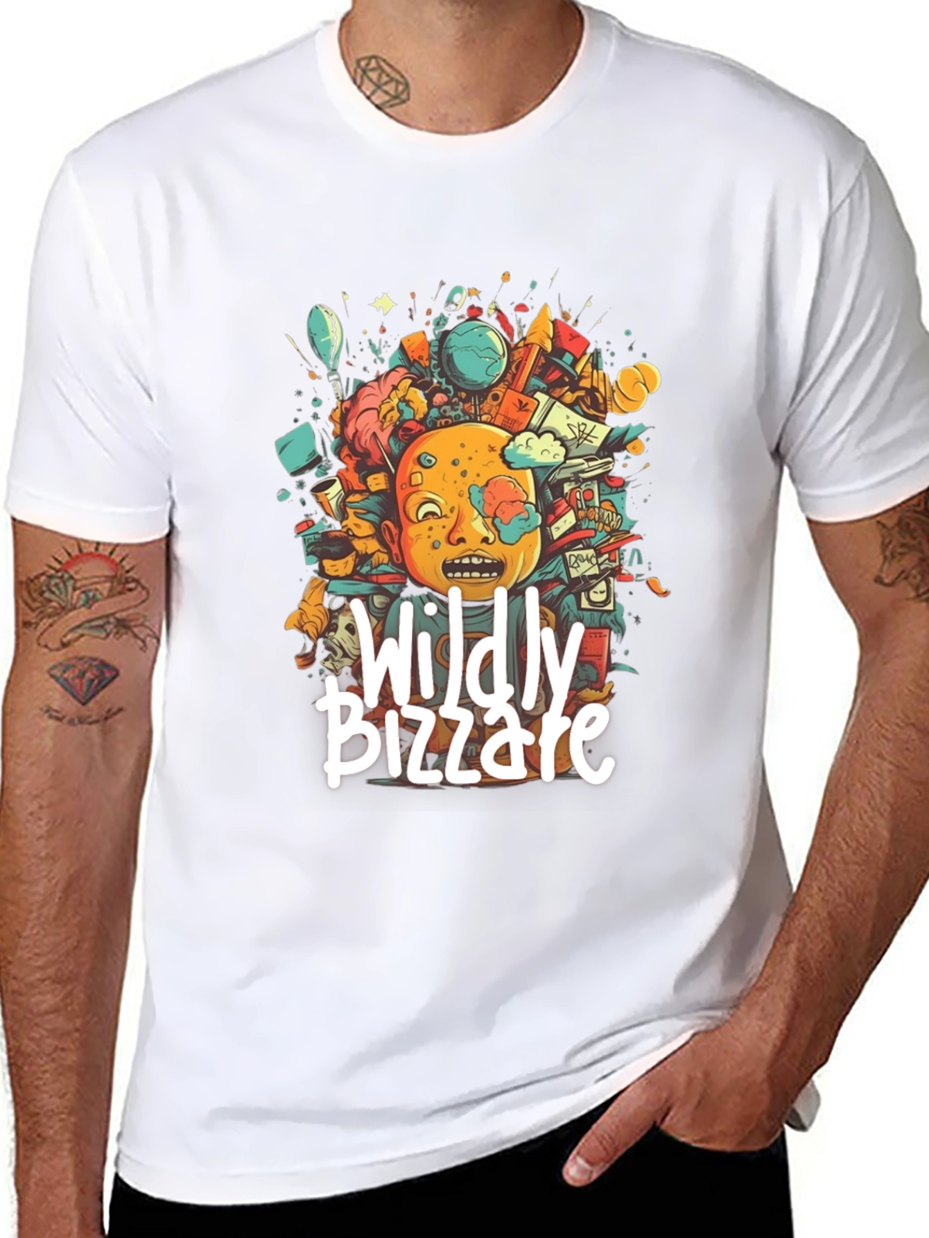 Wildly Bizzare Graphic Tee - Black Cotton T-Shirt