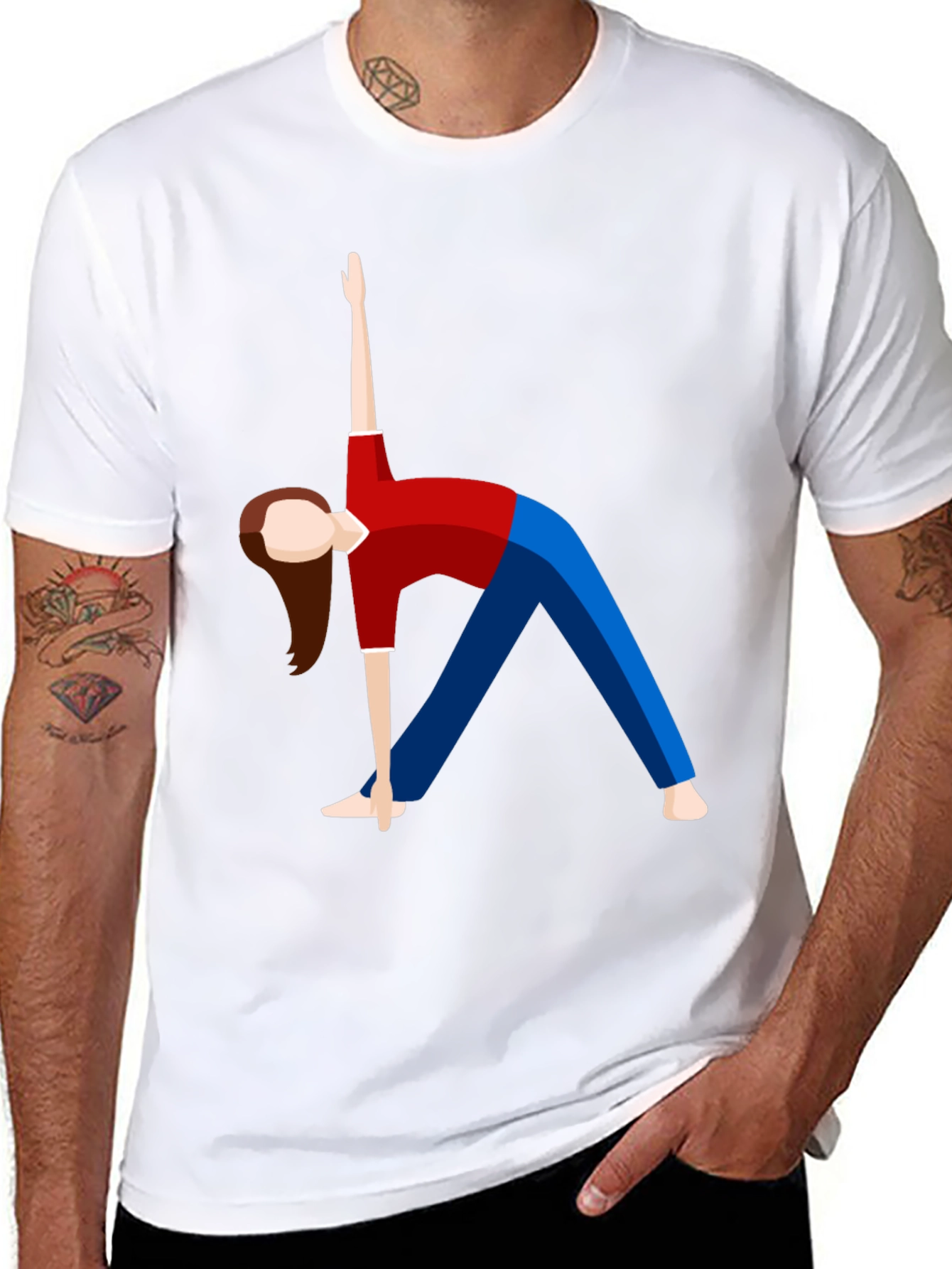 Yoga Pose Graphic T-Shirt