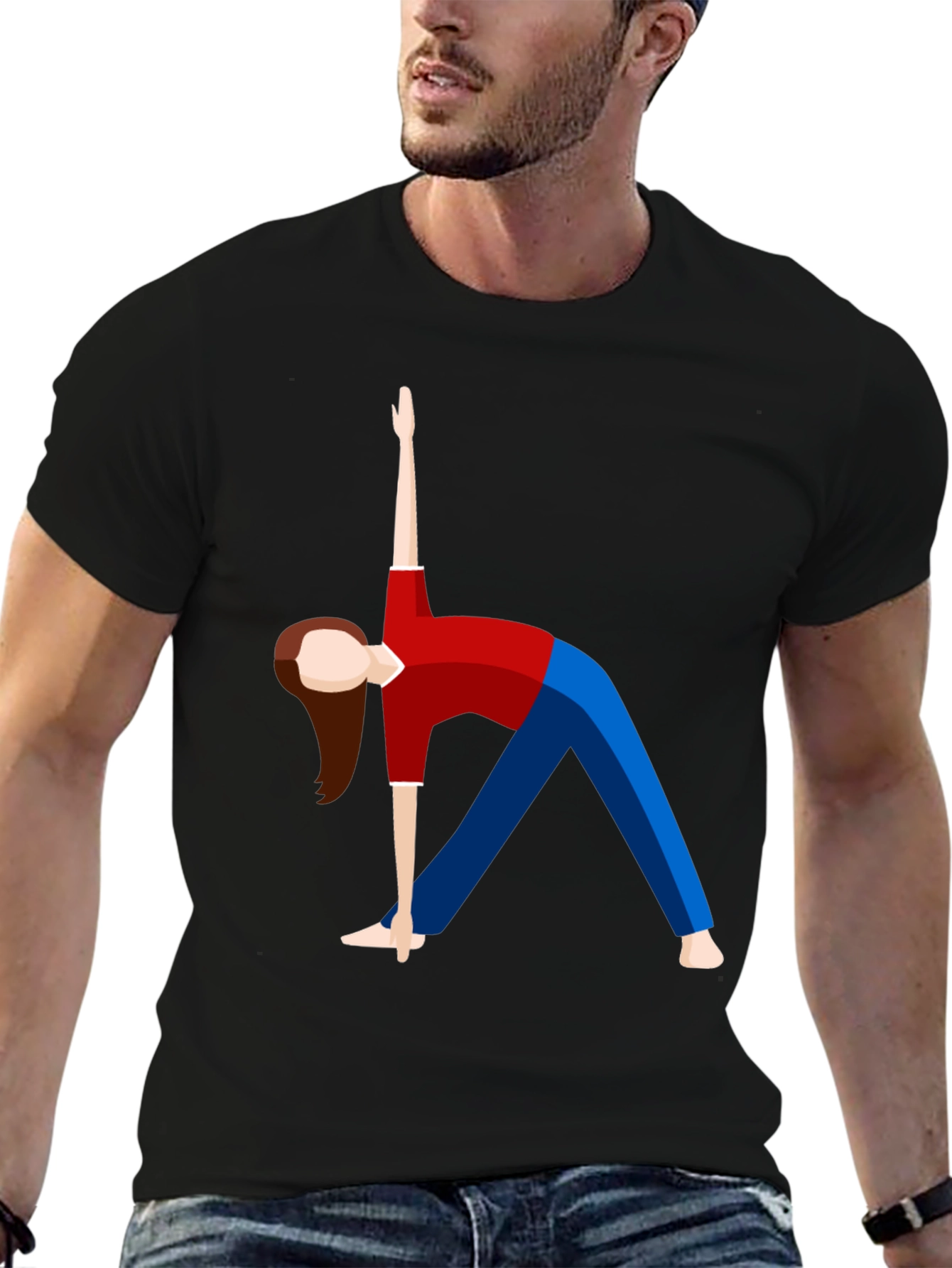 Yoga Pose Graphic T-Shirt