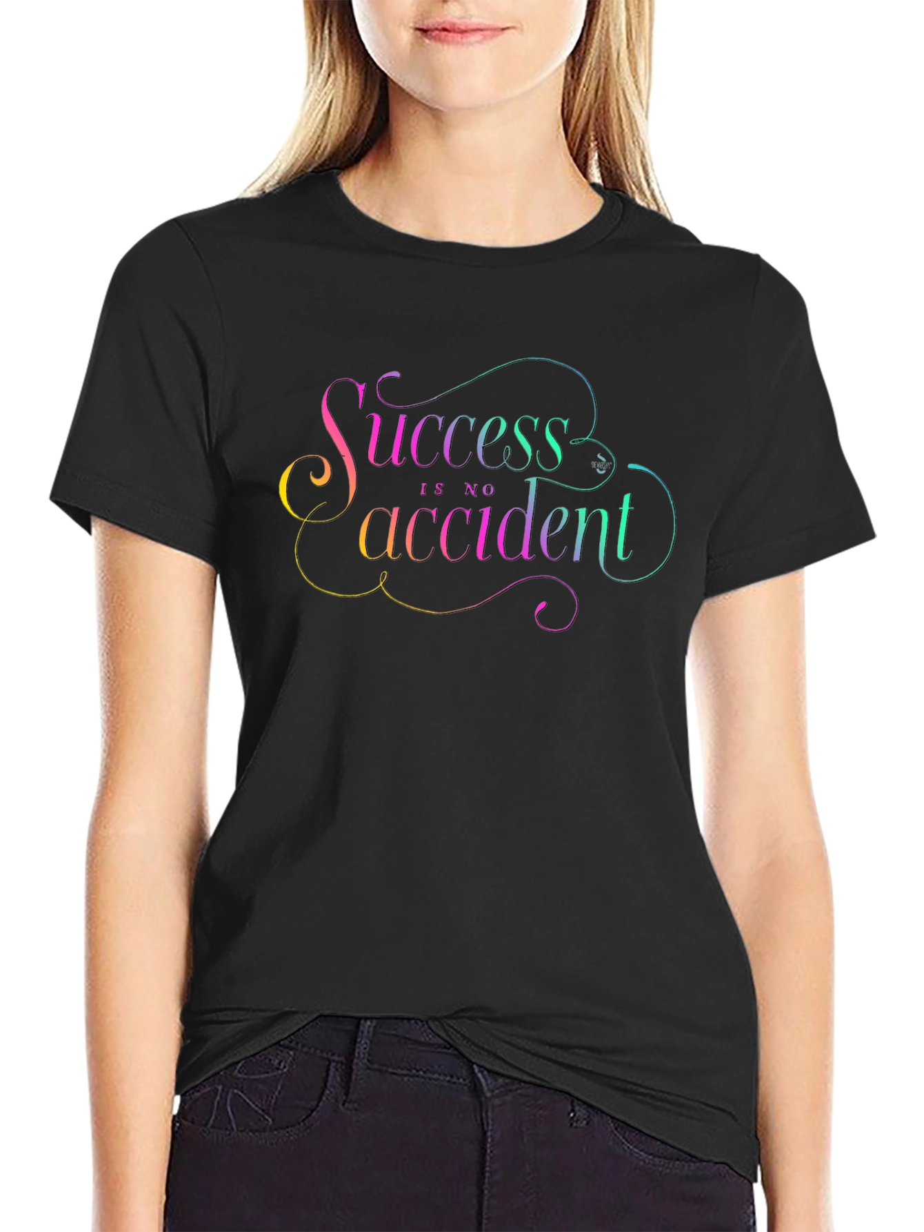 Success Is No Accident Graphic Tee - Black
