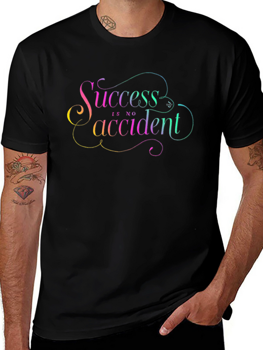 Success Is No Accident Graphic Tee - Black