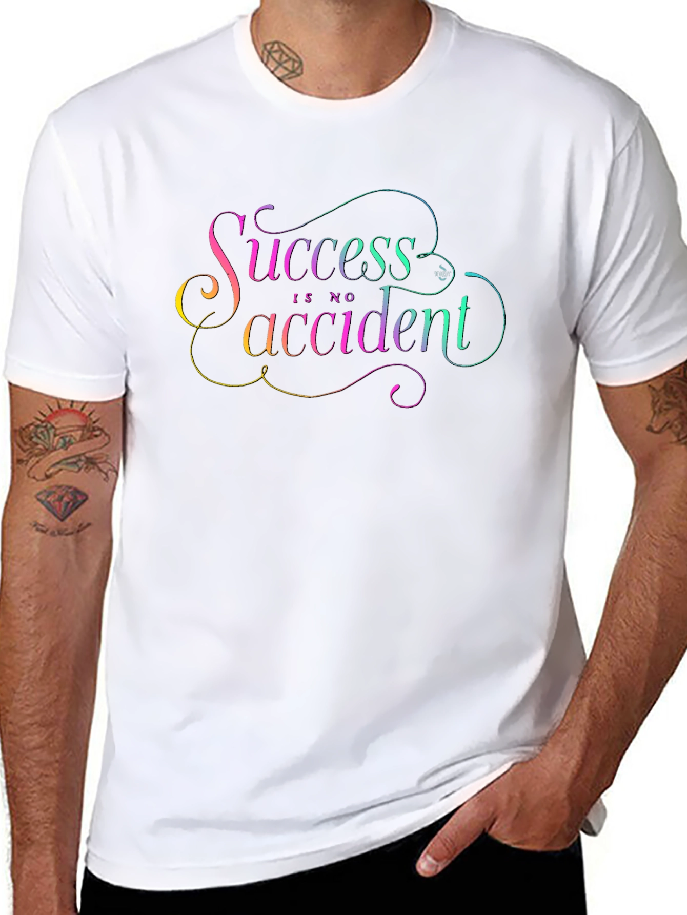 Success Is No Accident Graphic Tee - Black