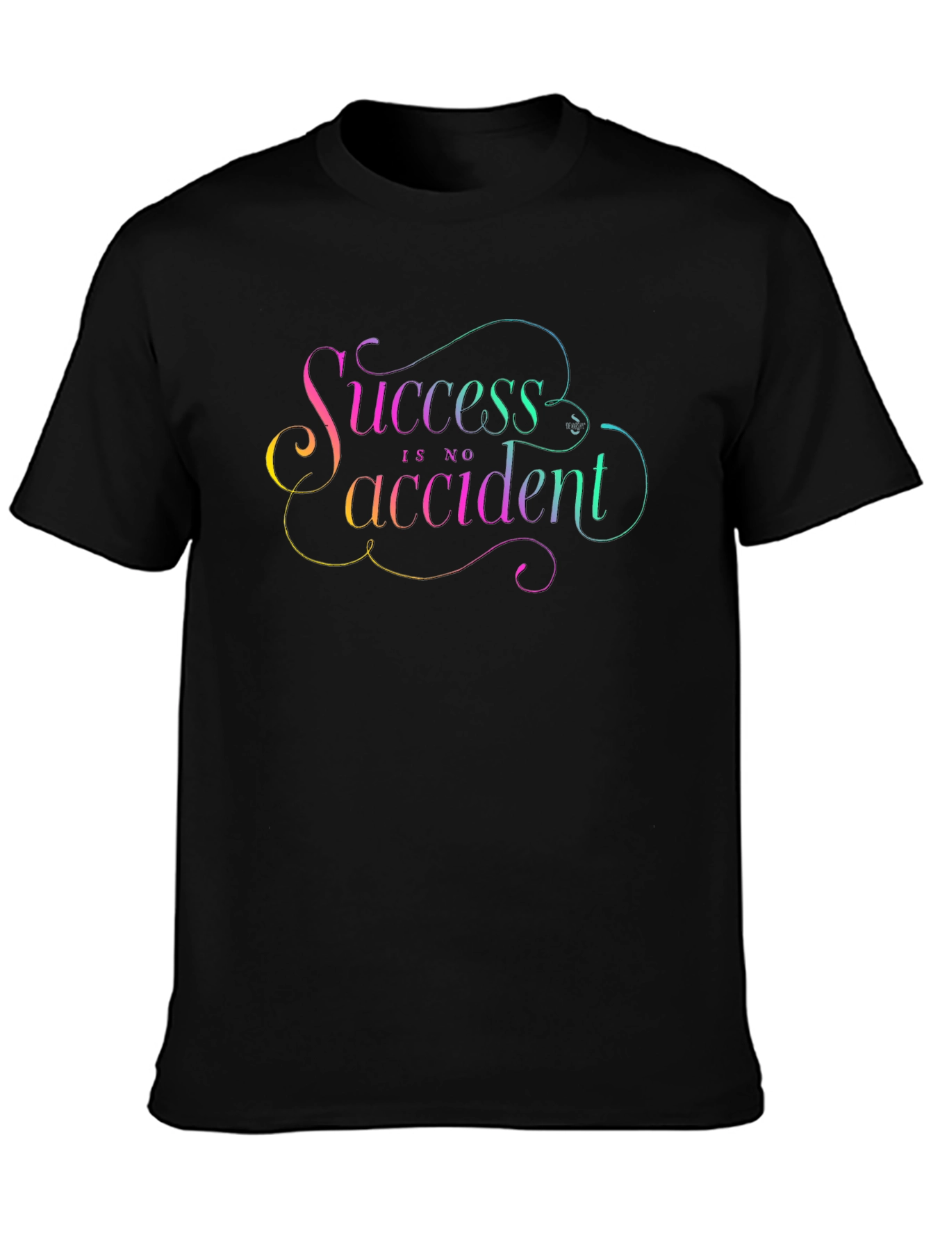 Success Is No Accident Graphic Tee - Black