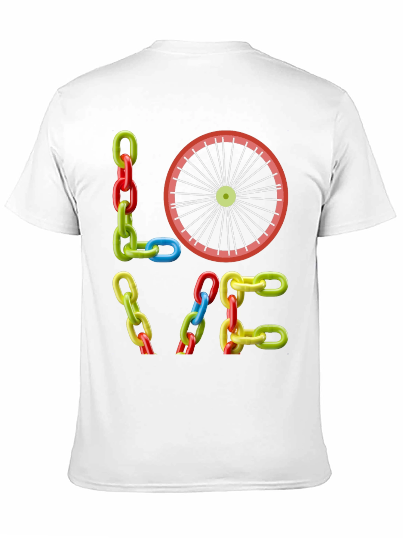 LOVE Bike Chain T-Shirt - Cycling Fan Tee